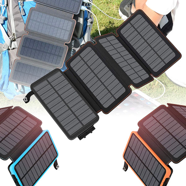 Portable Waterproof Solar Power Bank - 25000mAh