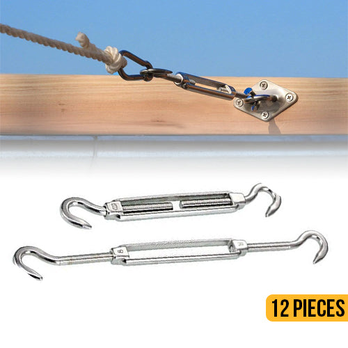 Sun Shade Sail Hardware Kit 12 Piece Set