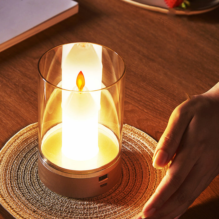 Hand Sweep Motion Candle Light Simulation Lamp- USB Charging