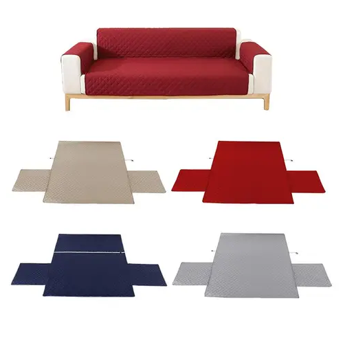 Reversible Water-Resistant T-Shaped Sofa Cover