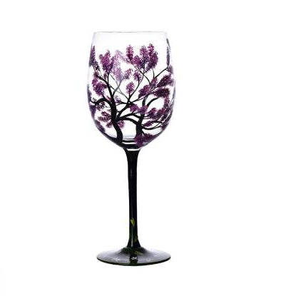 Four Seasons Tree Wine Glass