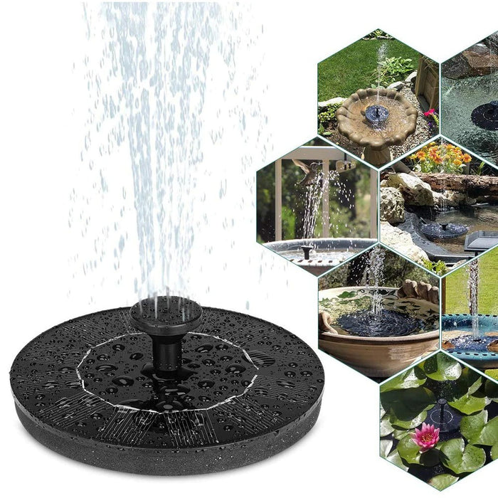 Environmental Friendly Solar Powered Decorative Fountain Birdbath Pump