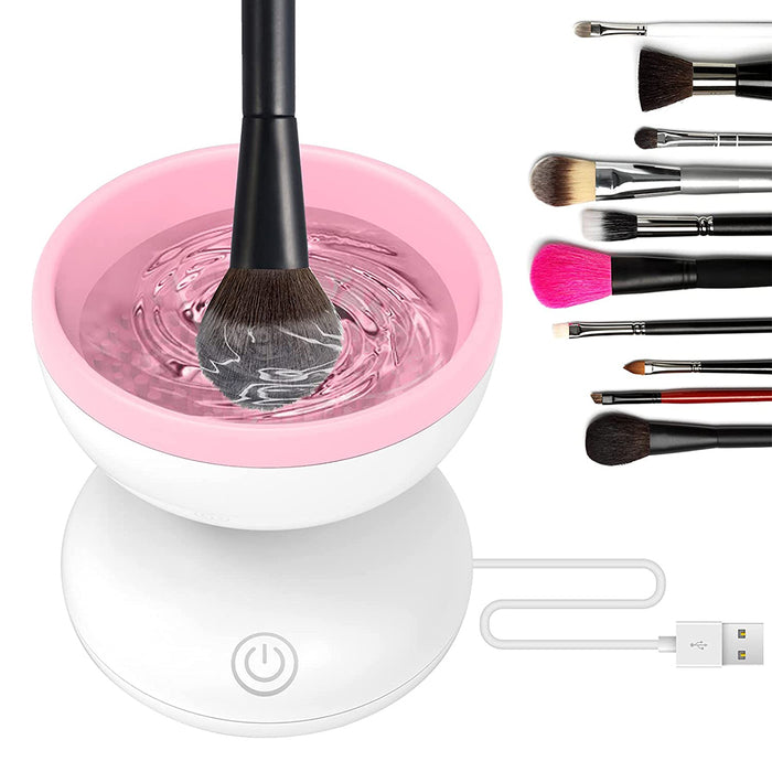 Electric Makeup Brush Cleaner Machine Fit for All Size Brushes- USB Plugged In