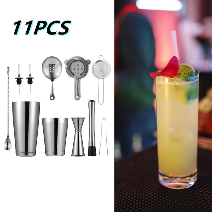 11PCS Cocktail Shaker Bar Set