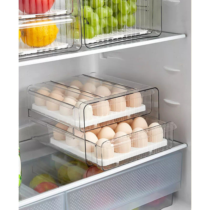 32 Grid Egg Storage Container Drawer