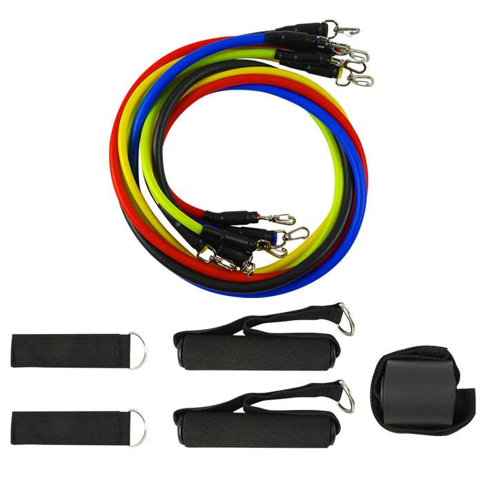 11 Pcs Fitness Pull Rope Latex Resistance Bands