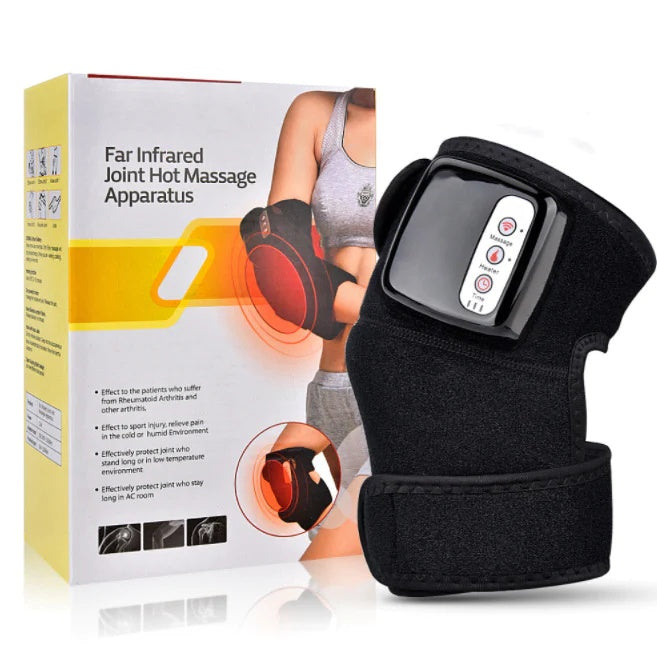 Vibration Knee Massager With Heat, Adjustable Size Knee Massager For Knee  Injury Spasm Joint Pain Relief Knee