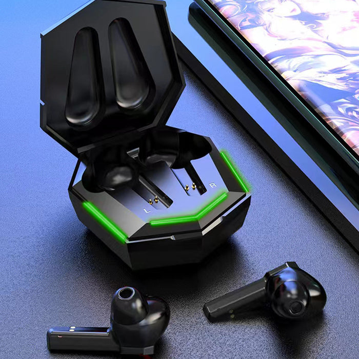 Low Latency TWS Bluetooth Gaming Earphones with USB Charging Case