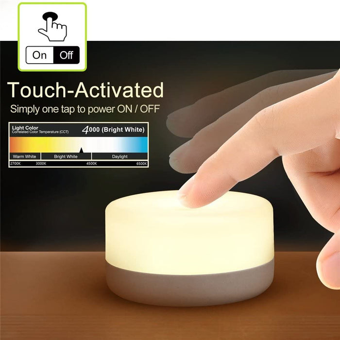 USB Rechargeable Mini Touch Light Portable Nursing Bedside Lamp