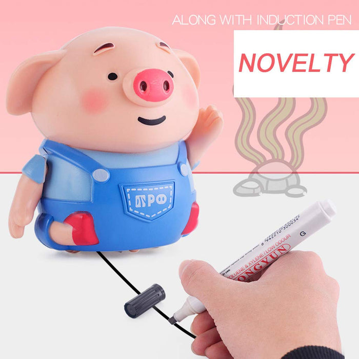 Magic Inductive Mini Pig Robot Toy With An Optical Sensor