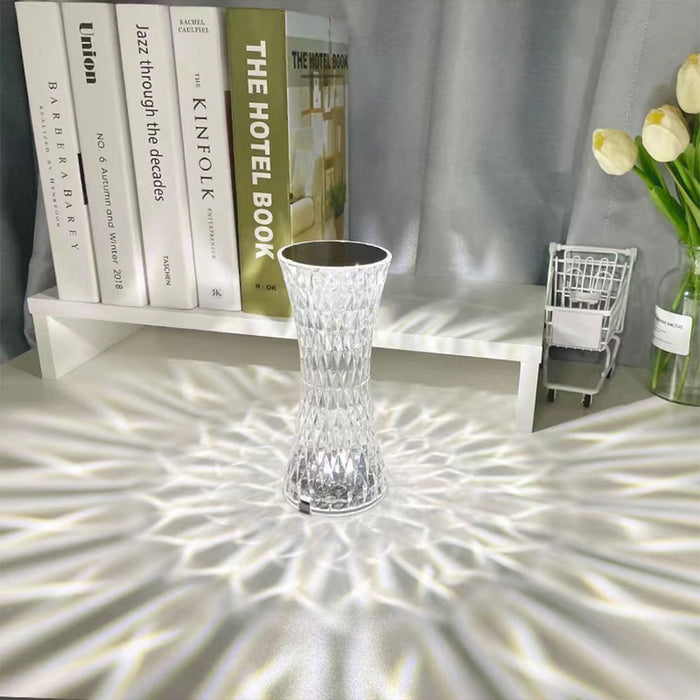 3D Crystal Touch Lamp for Home Decoration - USB Rechargeable