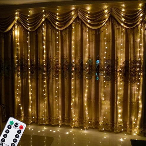 300 LED Curtain String Fairy Lights