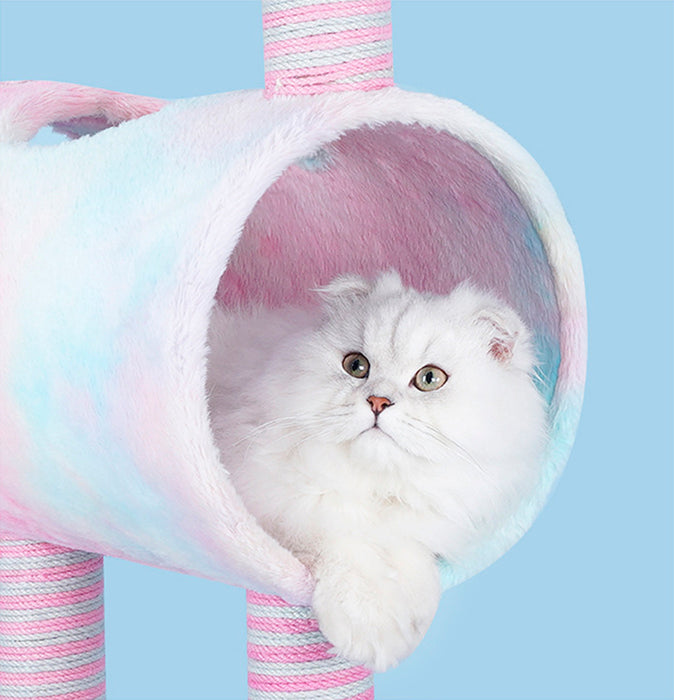 Cat Tree Tunnel Play Tree House Unicorn