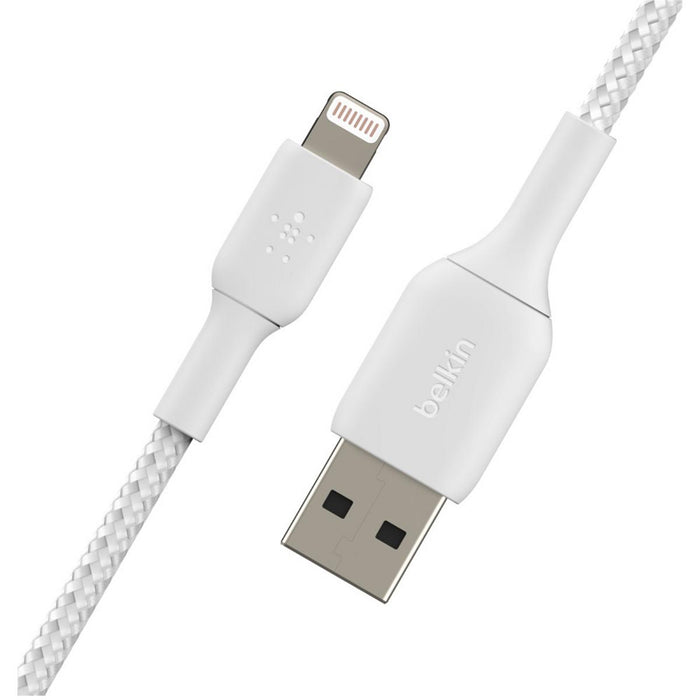 Belkin Braided Lightning Cable - 2m - White
