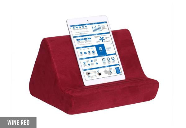 Tablet Holder Pillow with Pockets