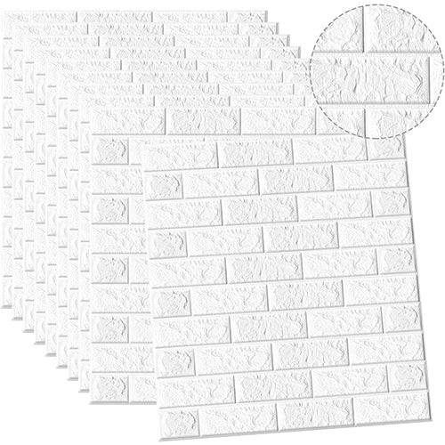 3D Brick Self Adhesive Wallpaper Panels - 5 Pack