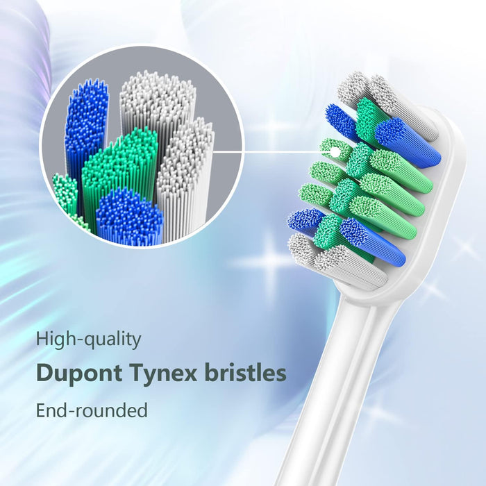 8Pcs Brush Heads for Philips Sonicare-Precision Cleaning