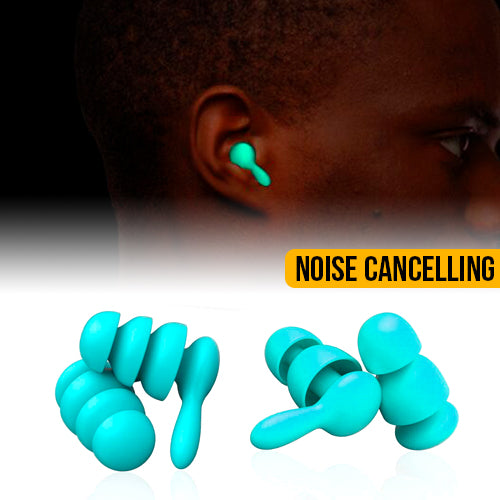 Reusable Noise Reduction Ear Plugs - 2 Pack