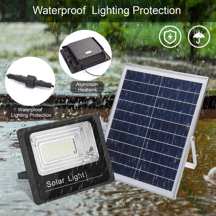 120 W Led Solar Outdoor Security Floodlight With Remote Control