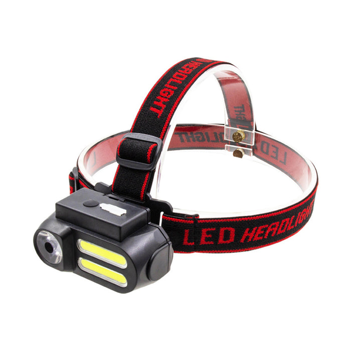 USB Rechargeable COB Head Mounted Outdoor Light Torch