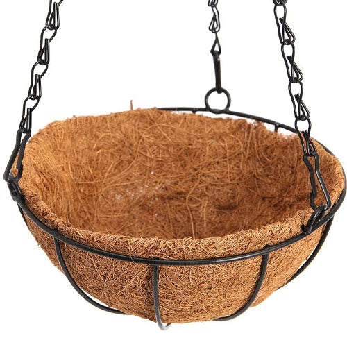 25cm Metal Hanging Planter Basket 2 Pack