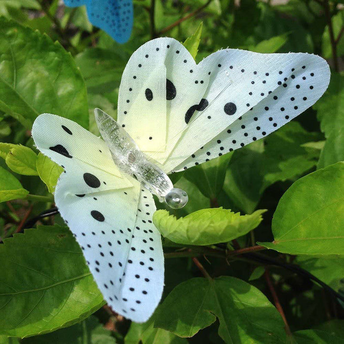 Fiber Optics Butterfly String Lights 12 LED Outdoor Decoration Lights