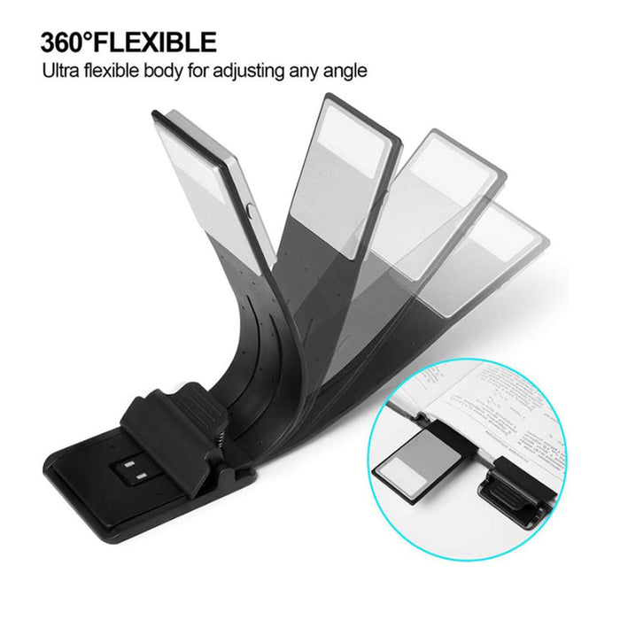 USB Rechargeable Portable LED Reading Booklight with Clip