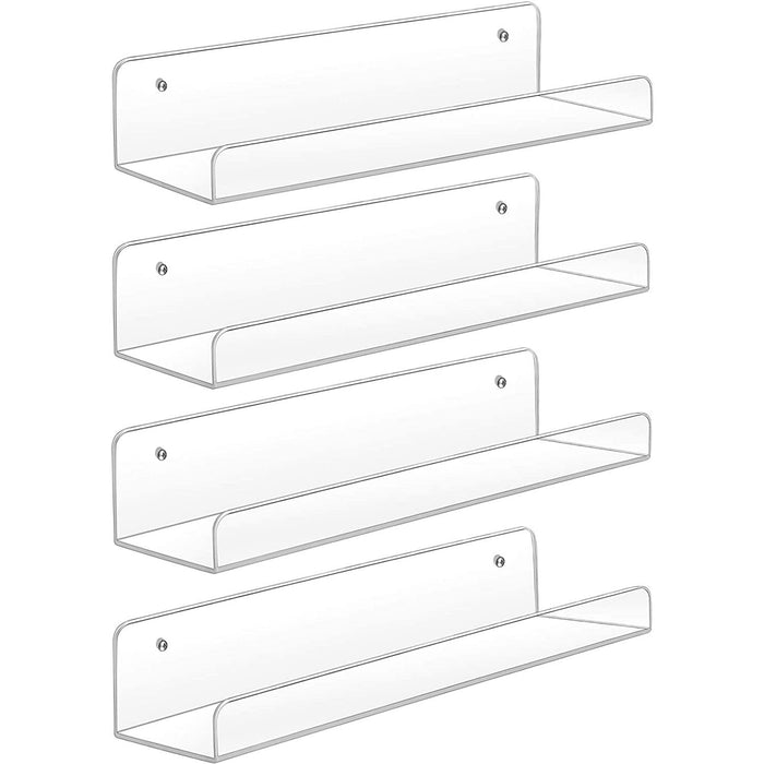 Floating Wall Mounted Shelves - 4 Pack