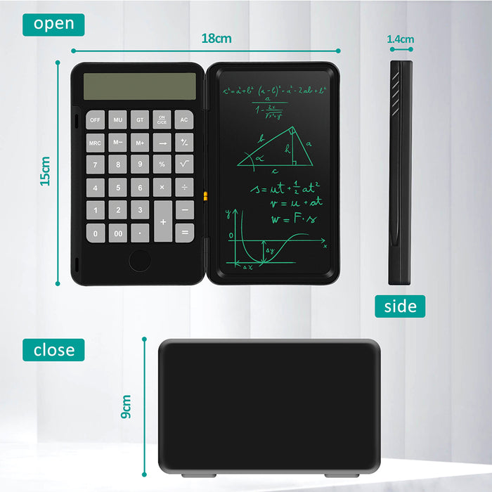 12-Digit Desktop Calculator with LCD Writing Screen- USB Charging