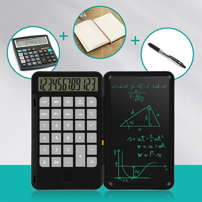 12-Digit Desktop Calculator with LCD Writing Screen- USB Charging