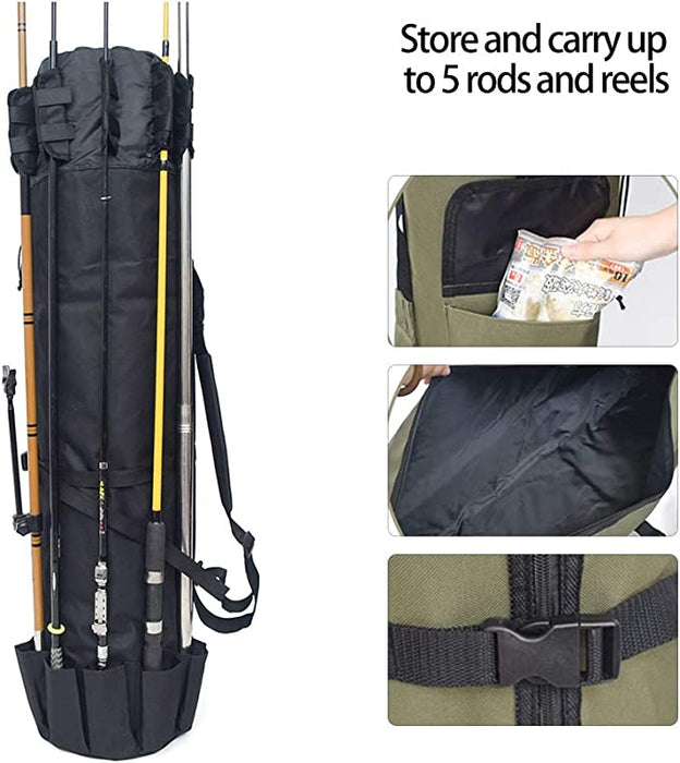 Canvas Fishing Rod & Tackle Bag
