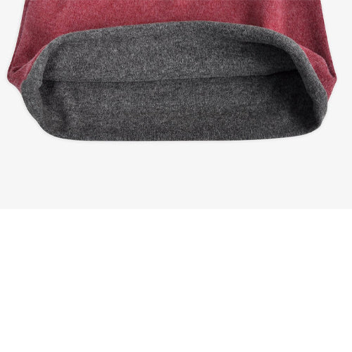 Dual Layer Slouchie Beanie Red