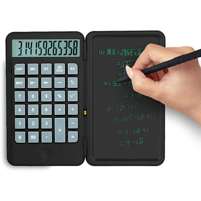 12-Digit Desktop Calculator with LCD Writing Screen- USB Charging