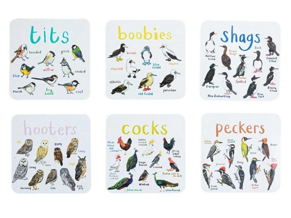 Bird Pun Coasters