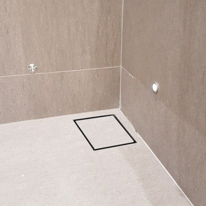 Square Tile Insert Floor Grate Bathroom Shower Drain 15 X 15 Cm