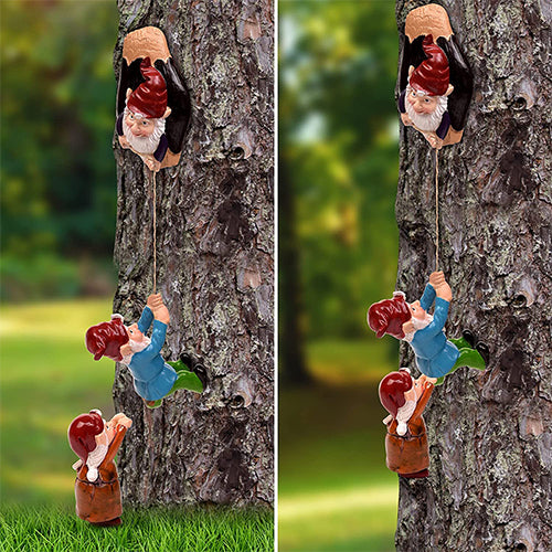 Tree Climbing Gnomes - 3 Piece Set