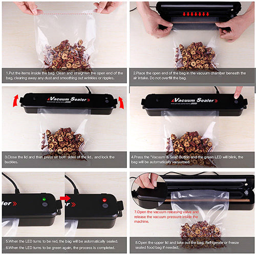 Vacuum Food Sealer With Free Bag Roll
