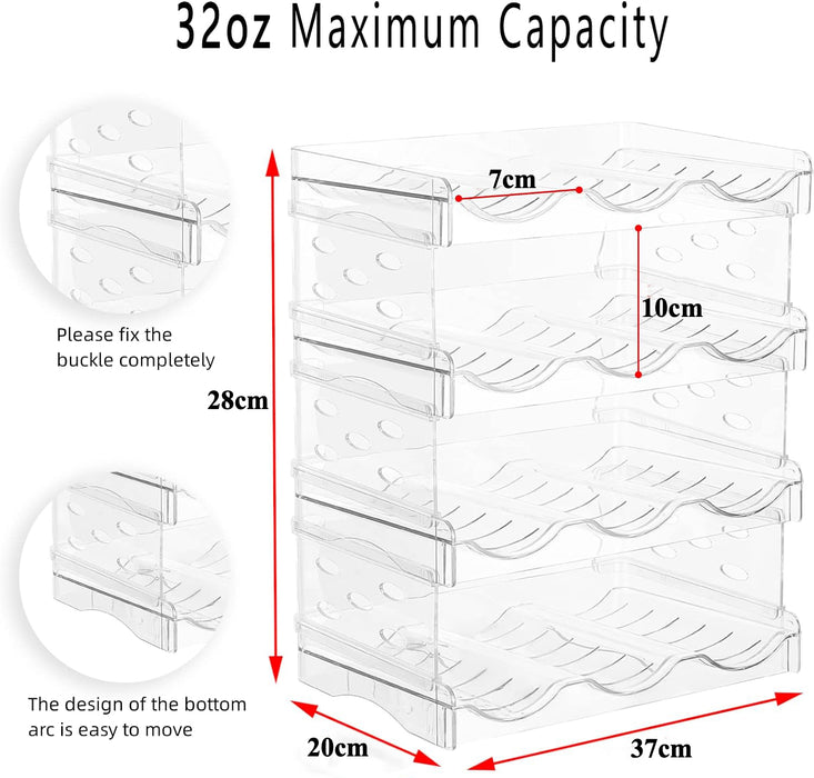 4 Tier Water Bottle Organizer Rack