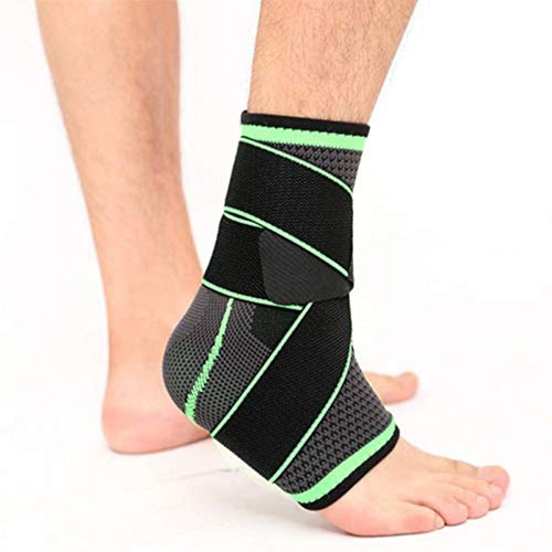 Breathable Nylon Adjustable Ankle Brace Large