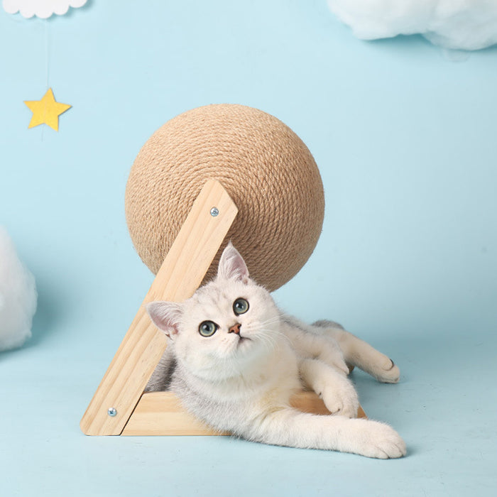 Cat Wooden Scratching Ball