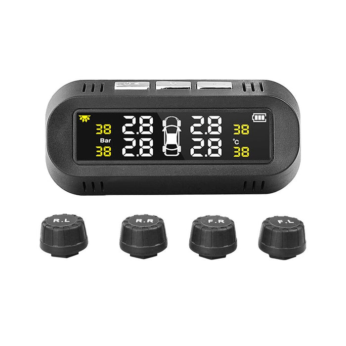 Solar Powered TPMS Monitoring System with Colored Digital Display