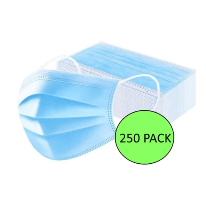 3Ply Disposable Face Masks 250 Pack