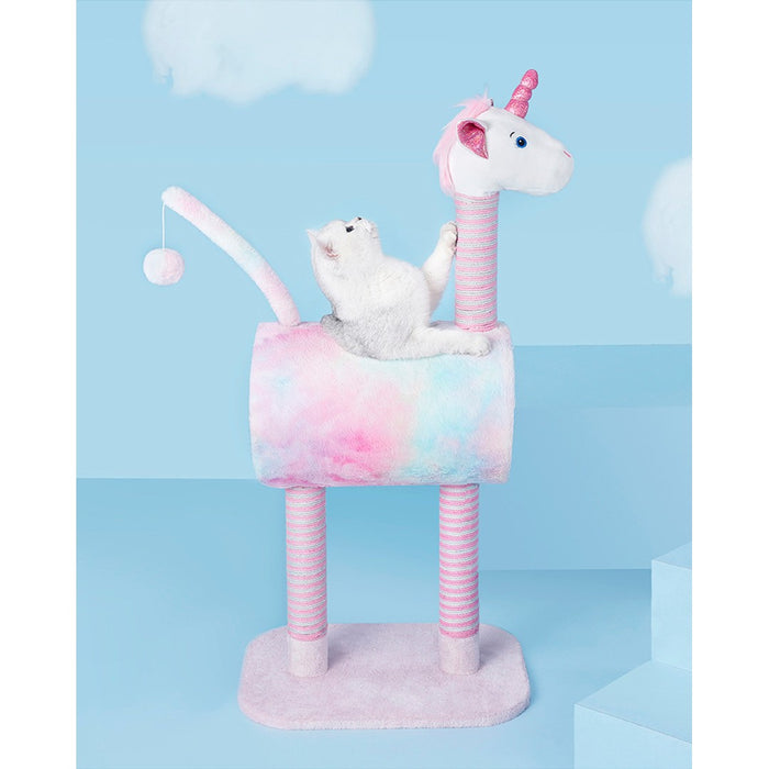 Cat Tree Tunnel Play Tree House Unicorn