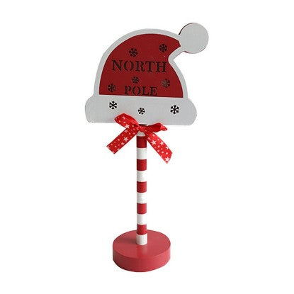 Christmas LED Road Sign Table Lamp