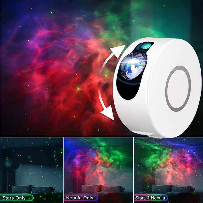 Galaxy Star Light Projector with LED Nebula Cloud