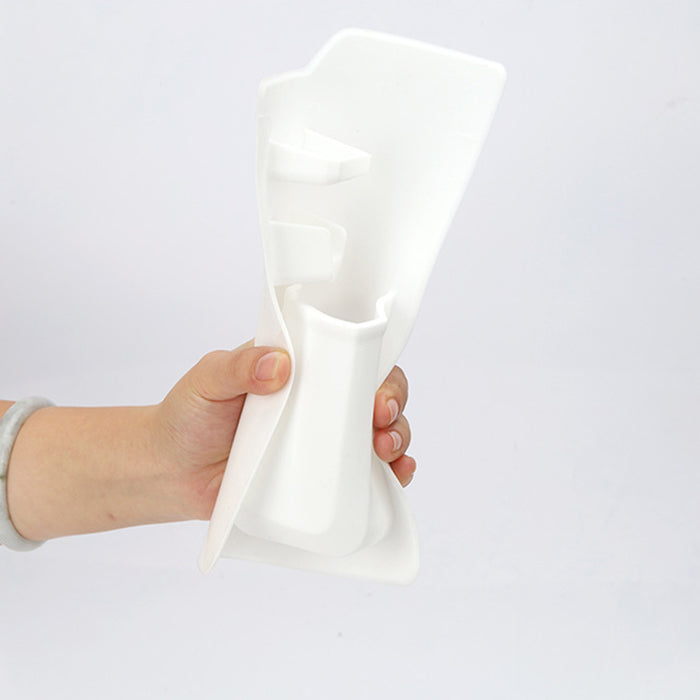 Silicone Wall Toothbrush Holder with Mirror