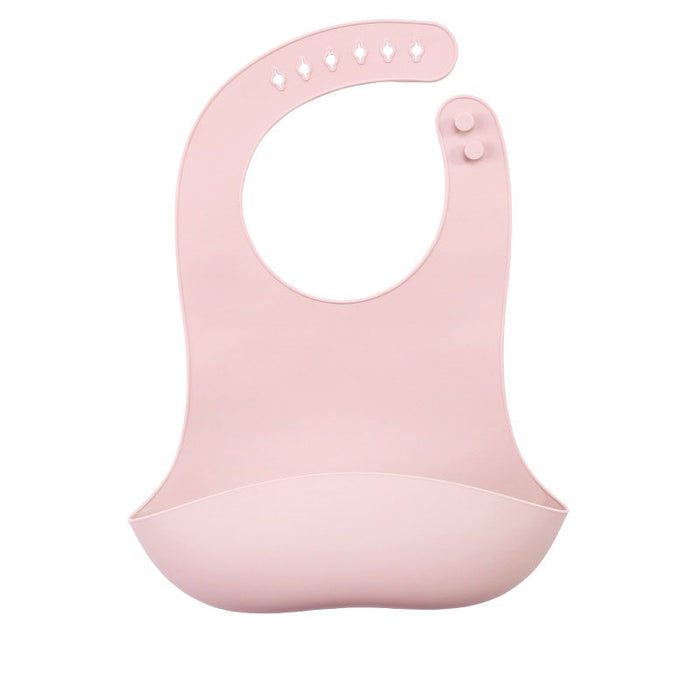 Waterproof Silicone Feeding Bib-Pink