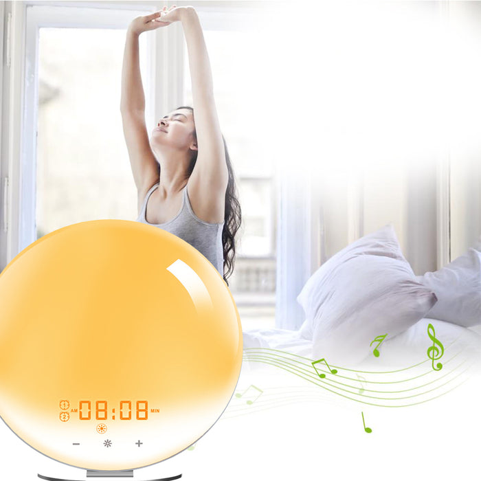 Creative Digital Alarm Clock Sunset and Sunlight Simulator- USB Powered