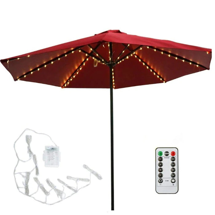 Outdoor Garden Umbrella LED Lights - Battery operated