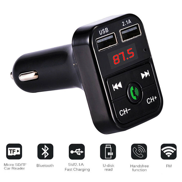 Wireless Bluetooth FM Transmitter Hands-free Car Kit